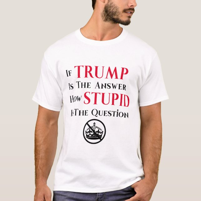 Sarkastisk anti-Trump-protestförklaring T Shirt (Framsida)