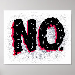 Sarkastisk antisocial Konstig Ingen typografi Poster