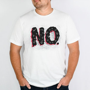Sarkastisk antisocial Konstig Ingen typografi T Shirt
