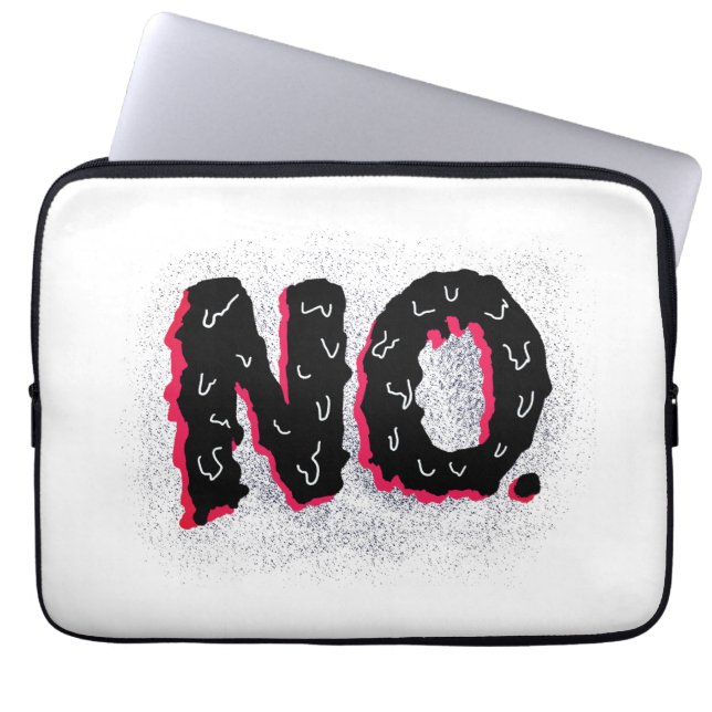 Sarkastisk Antisocial Särpräglad Inget Typsnitt Laptop Fodral (Framsidan)