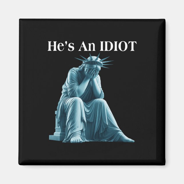 Sarkastisk antitrump är en ideostaty av lök magnet (Framsidan)