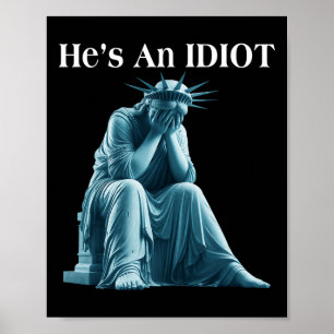 Sarkastisk antitrump är en ideostaty av lök poster