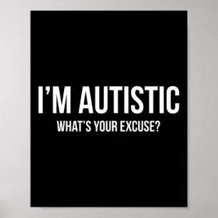 Sarkastisk autism - jag är autistisk poster