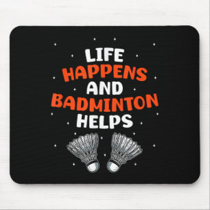 Sarkastisk badmintonspelare Spel Match Humor Skämt Musmatta