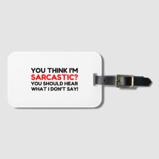 Sarkastisk Bagagebricka