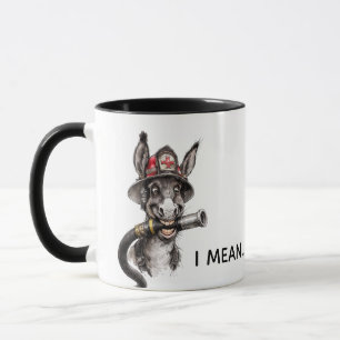 Sarkastisk brandmanmugg Åsna humor kollega Mugg