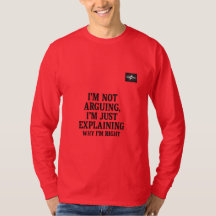 Sarkastisk Citat T-Shirt | “Jag Diskuterar Inte,,,