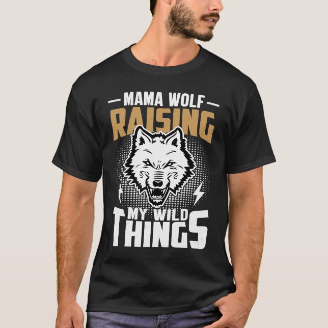 Sarkastisk citattecken för varg av djur t shirt (Framsida)