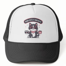 Sarkastisk Cool Katt Bandana Kaffe Älskare Present
