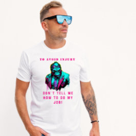 sarkastisk fet anställd t shirt