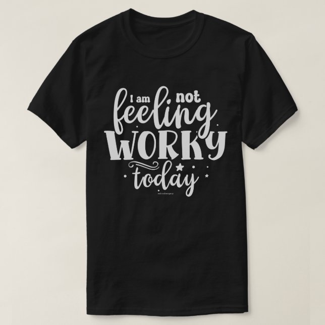 Sarkastisk grafisk t-shirt - Känner mig inte för d (Design framsida)