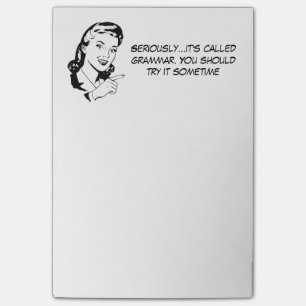 Sarkastisk grammatikNazi Post-it Block