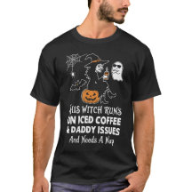 Sarkastisk Halloween-Häxa Iced Coffee Pappaproblem