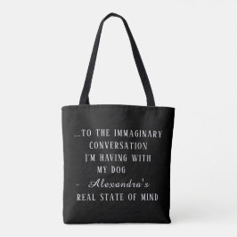Sarkastisk Introvert Anpassad Husdjur & Namn Minim Tygkasse