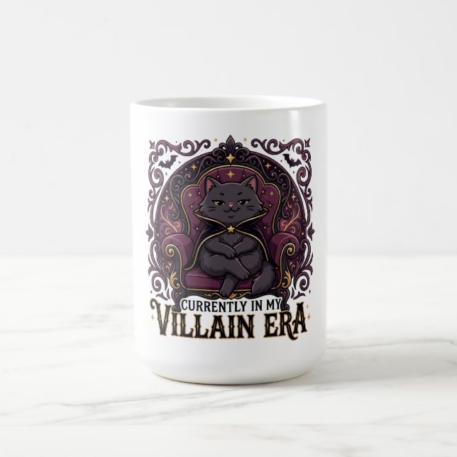 Sarkastisk katt För närvarande i min elakhets-era Kaffemugg (Center)