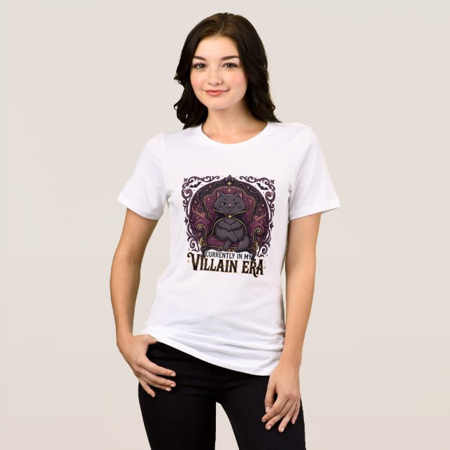 Sarkastisk katt För närvarande i min elakhets-era T Shirt (Framsida Full)