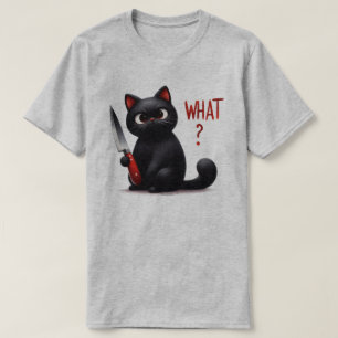 Sarkastisk Katt Grafik T Shirt