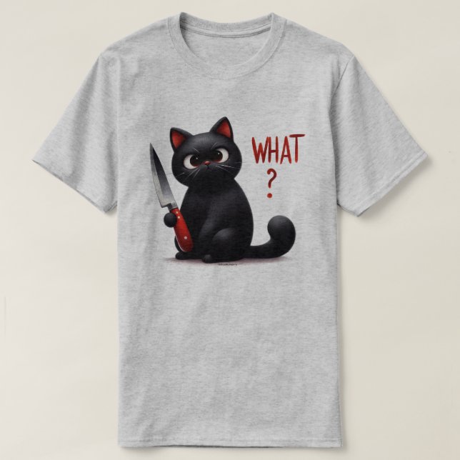 Sarkastisk Katt Grafik T Shirt (Design framsida)