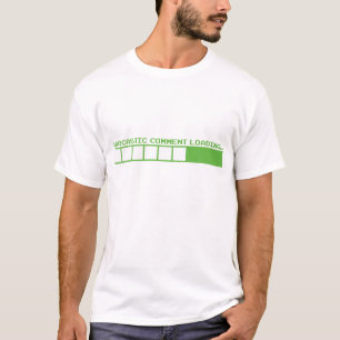 sarkastisk kommentar som laddar rolig tee shirt