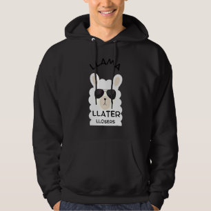 Sarkastisk Lama Coola Solglasögon Kärlek Sen Förlo Hoodie