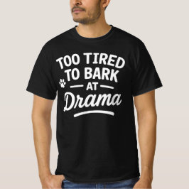 Sarkastisk Lat Hund Avslappnad Humör Konst T Shirt