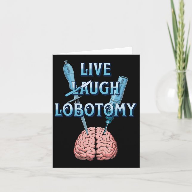 Sarkastisk Mörk Humor Gotisk Live  Kort (Framsida)
