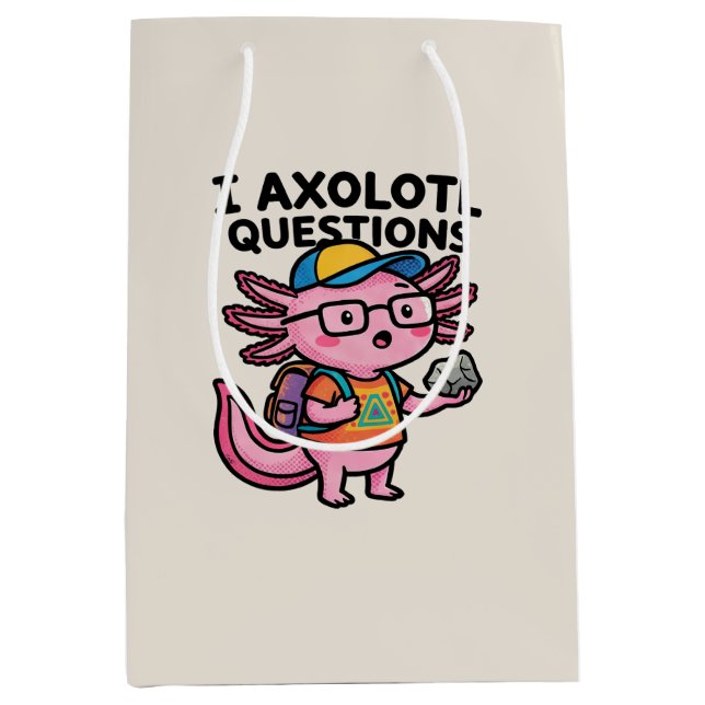 Sarkastisk nörd axolotl jag axolotl frågor meme (Framsidan)