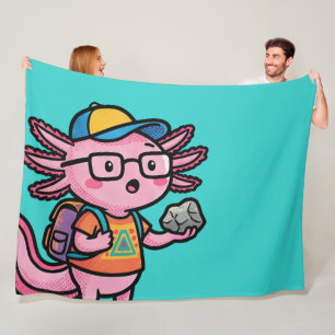 Sarkastisk nörd axolotl jag axolotl frågor meme fleecefilt