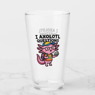 Sarkastisk nörd axolotl jag axolotl frågor meme glaskopp