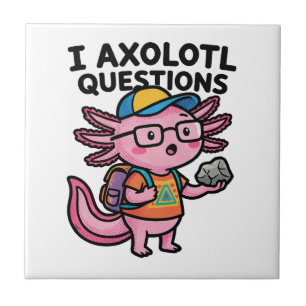 Sarkastisk nörd axolotl jag axolotl frågor meme kakelplatta