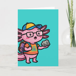 Sarkastisk nörd axolotl jag axolotl frågor meme kort