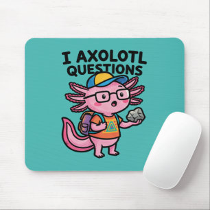 Sarkastisk nörd axolotl jag axolotl frågor meme musmatta