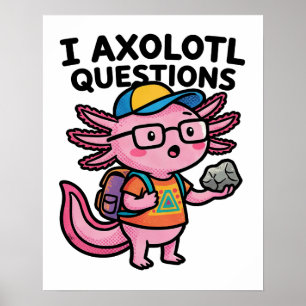 Sarkastisk nörd axolotl jag axolotl frågor meme poster