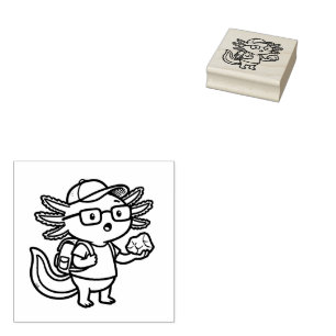Sarkastisk nörd axolotl jag axolotl frågor meme stämpel