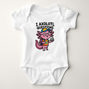 Sarkastisk nörd axolotl jag axolotl frågor meme t shirt