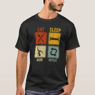 Sarkastisk retro för gymnast - sömn Acro - repeter T Shirt
