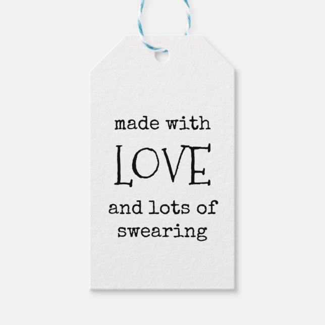 Sarkastisk, Rolig, Presentkort, Presentetikett (Framsidan)