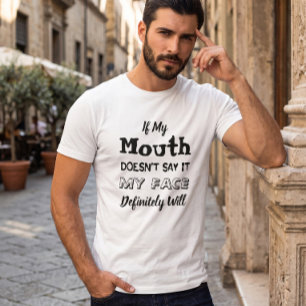 Sarkastisk Rollig Vit T-Shirt