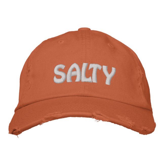Sarkastisk Sats Salta Broderad Keps (Framsida)