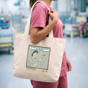 Sarkastisk sjuksköterskehumor RN, NP, vårdpersonal Jumbo Tygkasse