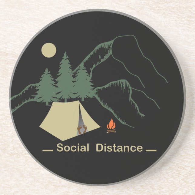 sarkastisk slogan om ord om camping underlägg (Framsidan)