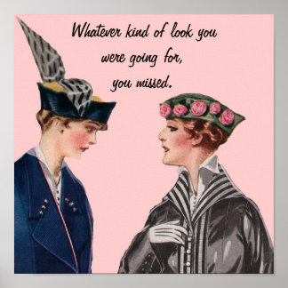 Sarkastisk Vintage Poster