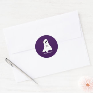 Sarkastiska spöksticker – Du ser mig aldrig Runt Klistermärke