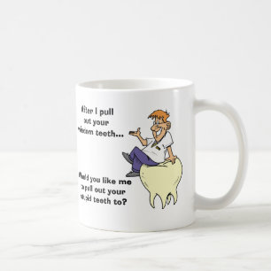 Sarkastiska tandläkarevishettänder kaffemugg