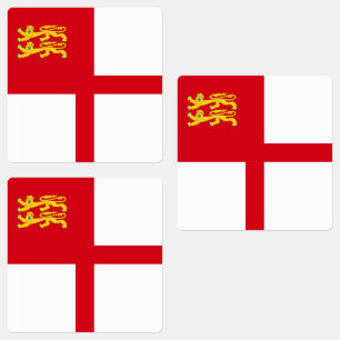 Sarkflagga Klistermärke