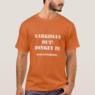 Sarkisian Ut! Monkey In! Bränd Orange 1 T Shirt
