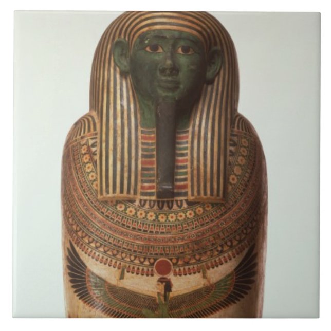 Sarkofaget av Psamtik mig (664-610 BC) sent per Kakelplatta (Framsidan)