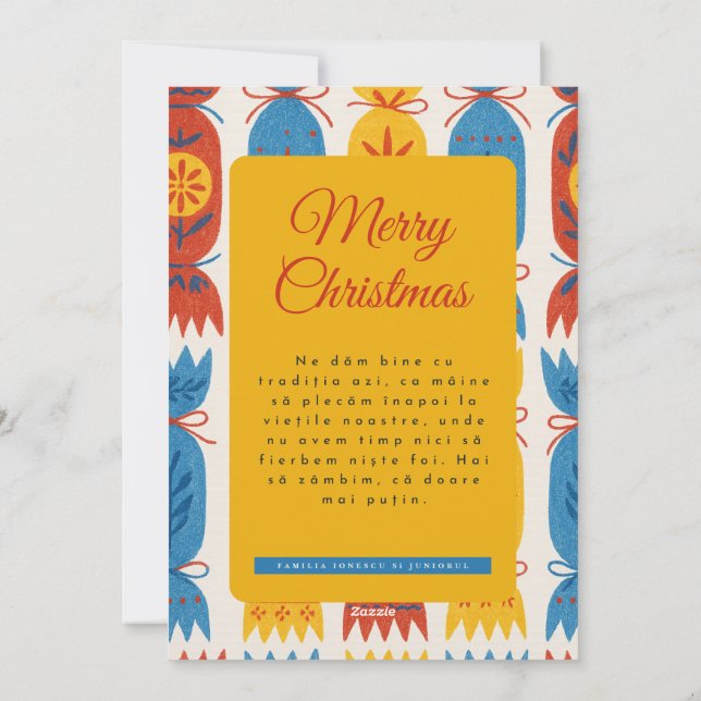 Sarmale and Chill elves Christmas Card  Julkort (Baksida)