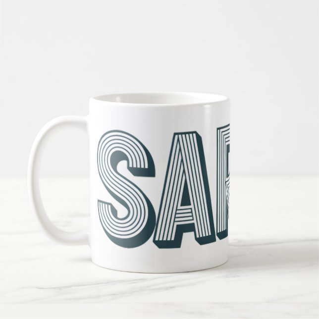 Sarnia Ontario Text T-Shirt – Clean Hometown Pride Kaffemugg (Vänster)