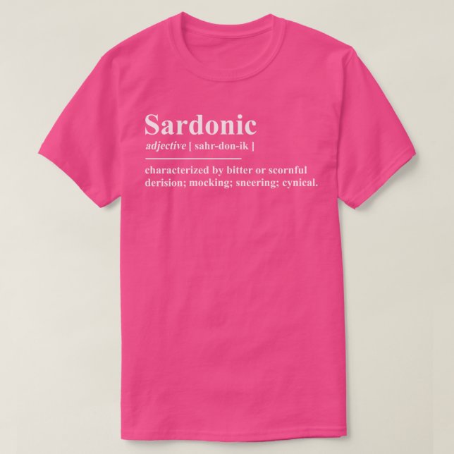 Saronisk definition t shirt (Design framsida)